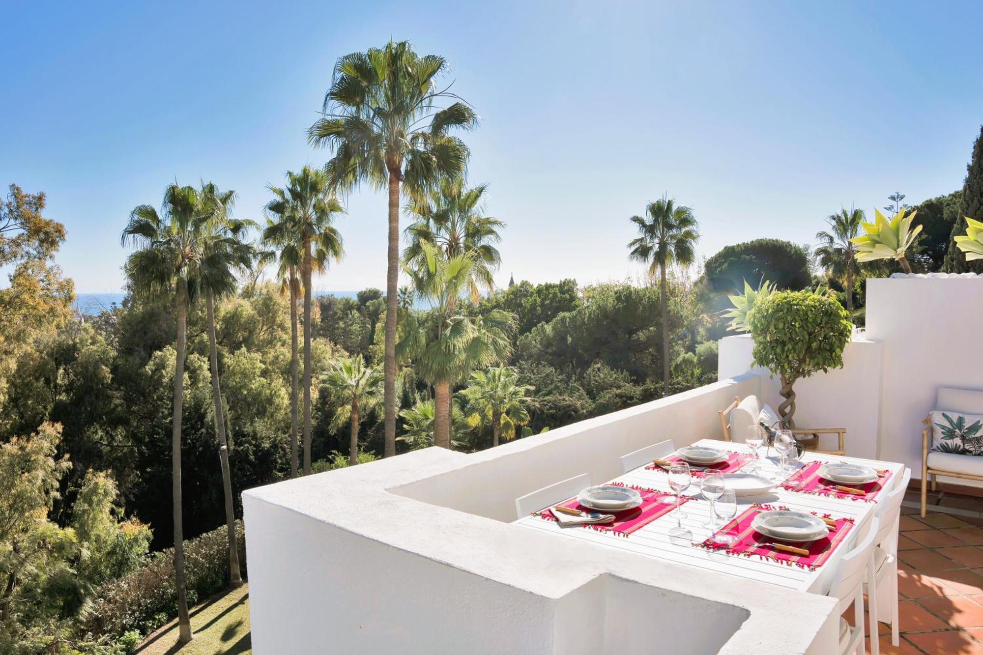 Luxury Penthouse With Sea Views In Marbella Golden Mile, Puente Romano Area Bagian luar foto